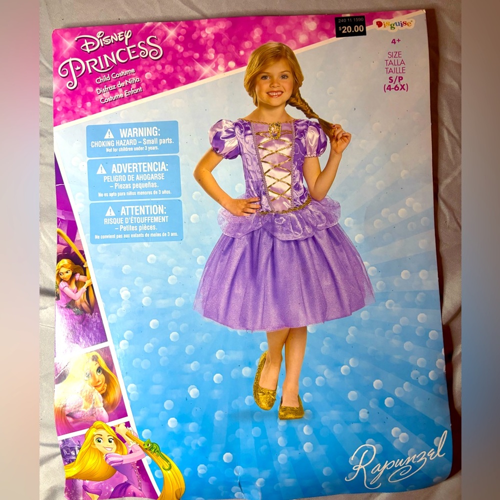 Disney Princess Repunzel Halloween Costume girls size 4-6x